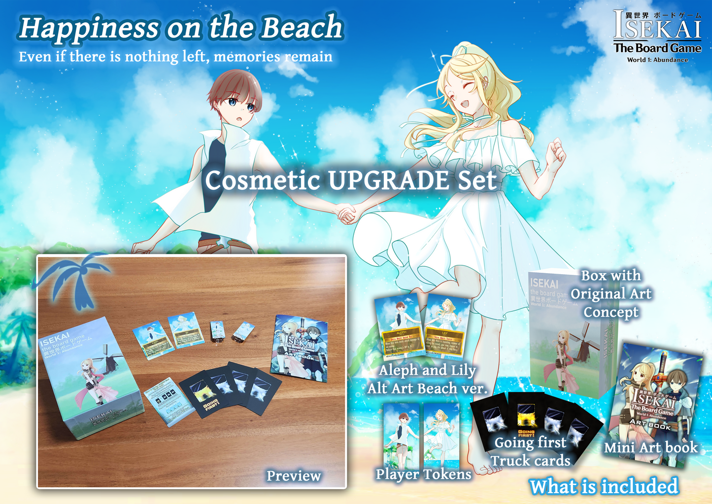 Cosmetic Upgrade Set for Isekai the Board Game World 1: Abundance